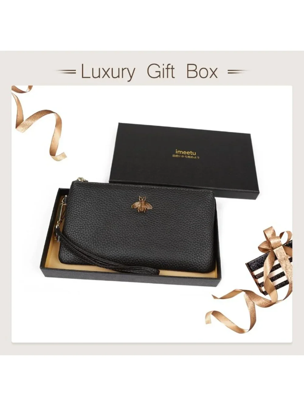 Stylish Women's Wristlet Wallet & Clutch Purse - Phone Holder & Card Organizer